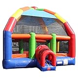 TentandTable Inflatable Bounce House for Kids 5-12 Large, Commercial Grade Bouncy Castle for Adults, Jump House, Includes Electric Air Blower, 22' L x 22' W x 18' H, Big Bubba Rainbow